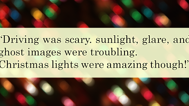 Sunlight, Glare, Ghost Images and Amazing Christmas Lights!