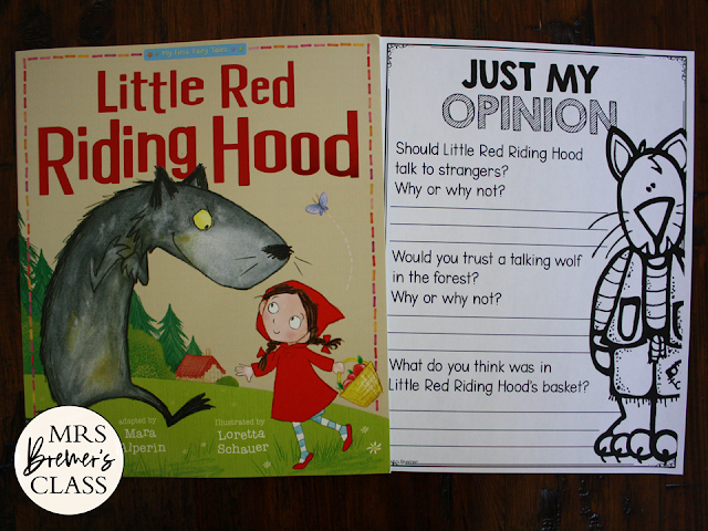 Little Red Riding Hood Fairy Tales activities unit with Common Core aligned literacy companion activities for First Grade and Second Grade