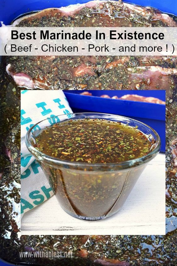 Truly the BEST marinade ! Perfect for Beef, Chicken, Pork and more and it takes only 5 minutes to make a batch