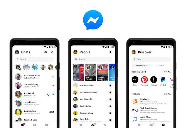 الفيسبوك تبدأ رسميًا بإصدار التصميم الجديد لمستخدمي 4 Facebook Messenger | الوضع الليلي في طريقه اليك. nini08