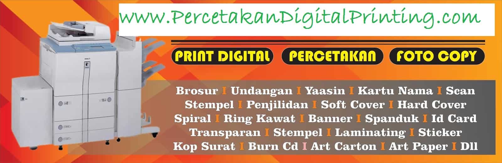 Digital Print Terdekat Di Cibubur Oke Percetakan Macam2