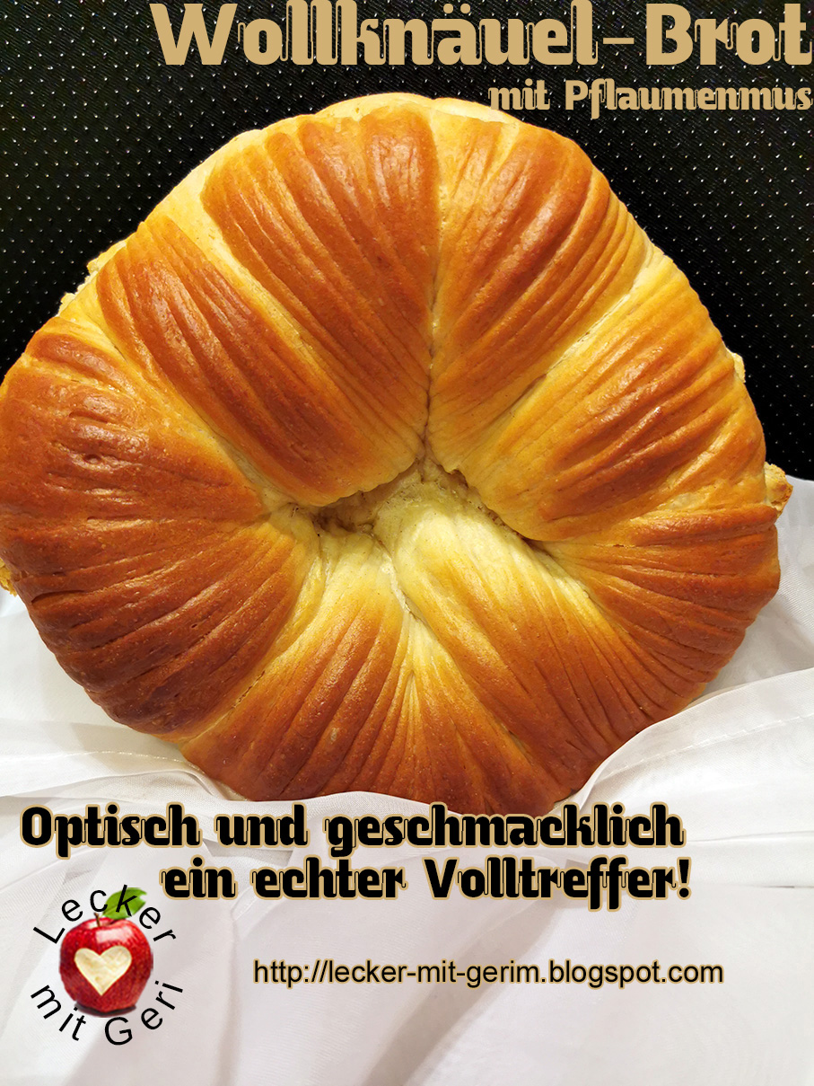 lecker mit geri wollknauel brot mit pflaumenmus puhkava pogacha klbo prezhda s plnezh ot marmalad wool roll bread