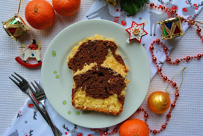 Świąteczne ciasto dwukolorowe kokosowo-czekoladowe