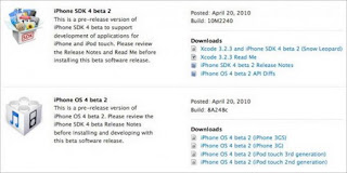 iPhone OS 4.0 beta 2 available for download