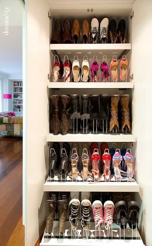 25 ideas para organizar los zapatos en tu hogar