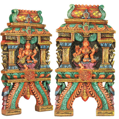 Devi Sarasvati Mandir - Wooden Carving