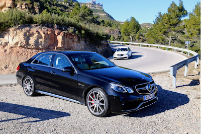 2014 mercedes benz e400 and e63 amg first drive barcelona