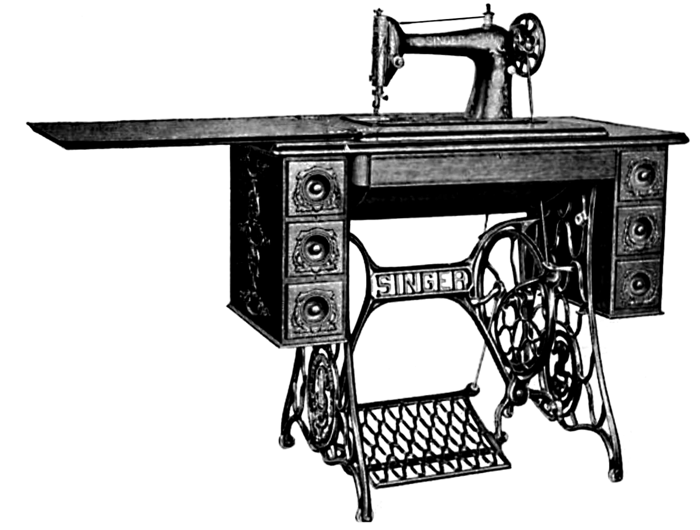 Old Vintage Designs Free Vintage Sewing Machine Illustrations