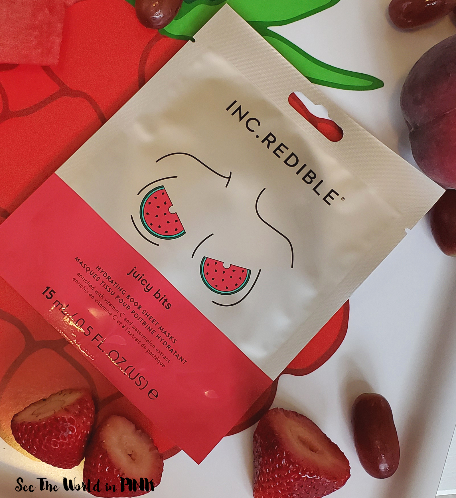 Wednesday - Inc.redible Hydrating Boob (Juicy Bits) and Bum (Feeling Cheeky) Sheet Mask Duo | See World in PINK