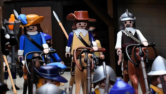 Playmobil Diorama Custom English Civil War and 30 Years War figures