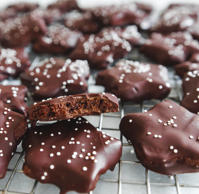 Copycat Trader Joe's Mini Dark Chocolate Mint Stars Recipe