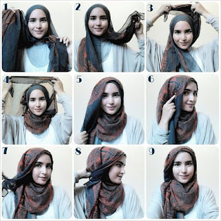 Gambar Tutorial Hijab Modern Syari Cantik Menawan Gambar Tutorial Hijab Modern Syari Cantik Menawan