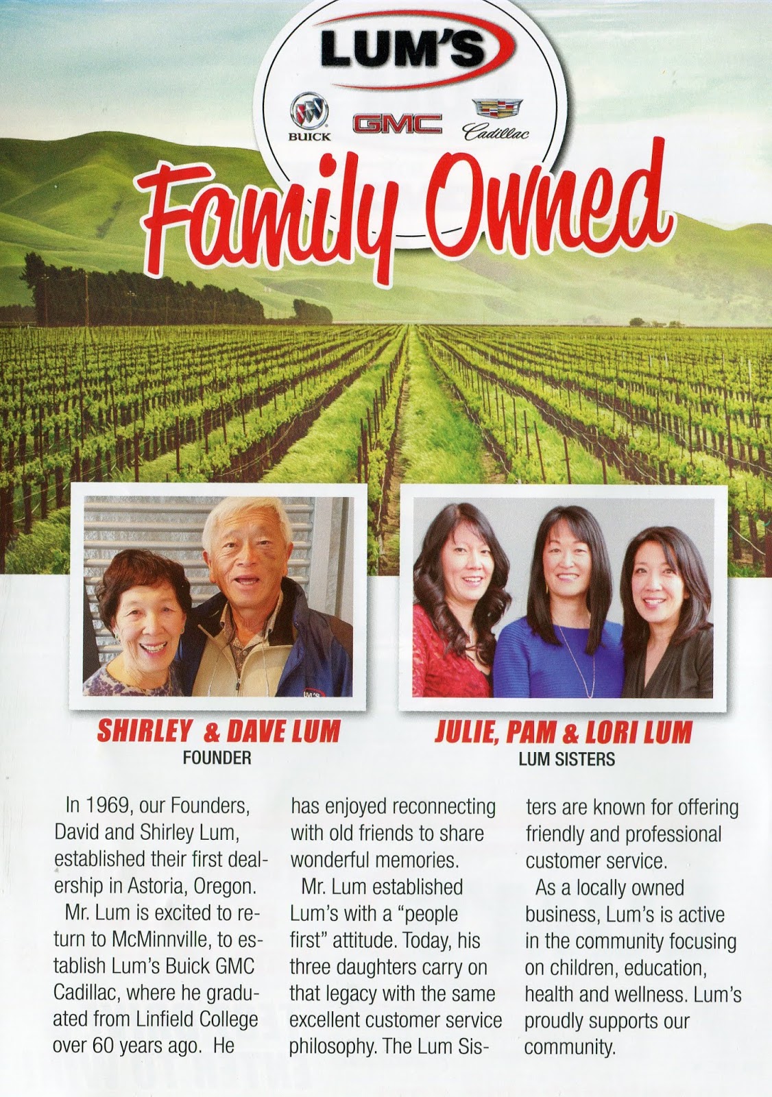 W I L D C A T V I L L E McMinnville auto dealership has a Linfield connection David Lum, Class