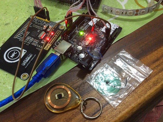 Dennis Lab: Arduino NFC/RFID = Arduino UNO + NFC Reader (PN532)