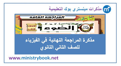 مذكرة المراجعة النهائية في الفيزياء للصف الثاني الثانوي 2019-2020-2021 - الضوء