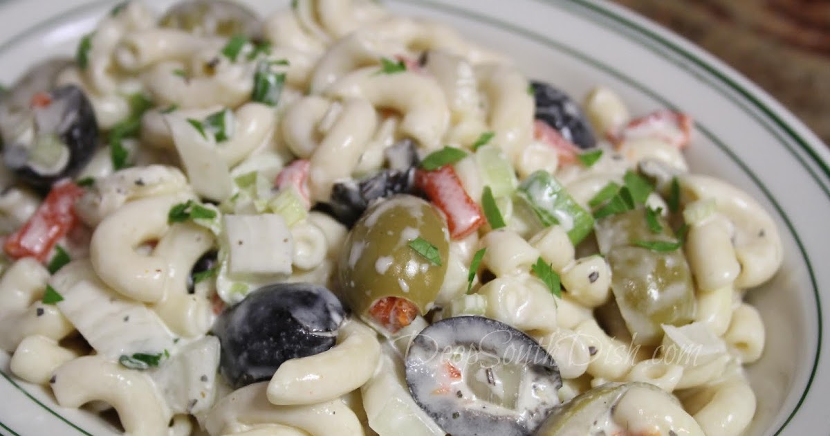 Deep South Dish Macaroni and Olive Salad