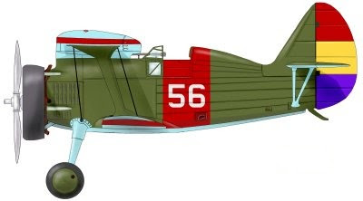 Polikárpov I-15 de las Fuerzas Aéreas de la República Española.