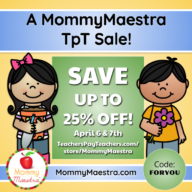 Mommy Maestra TpT April Sale & New Products