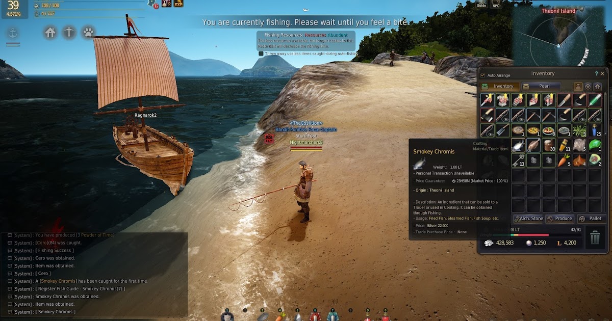 Black Desert Online Crafting Journal Finally Fished up a Smokey Chromis!