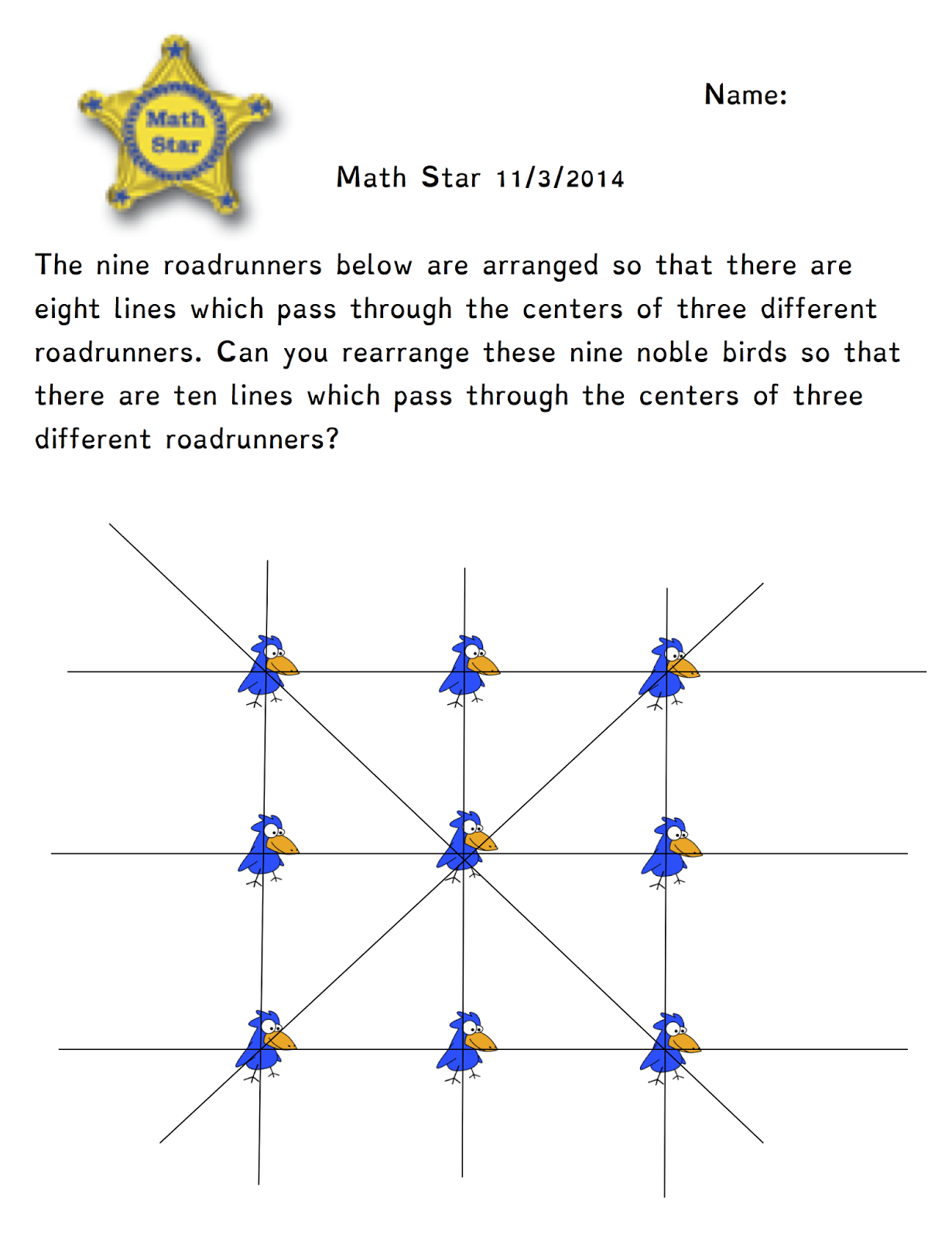 Howard Math Lab Middle School Math Star 11.3.14