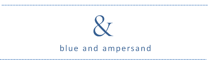 blue and ampersand