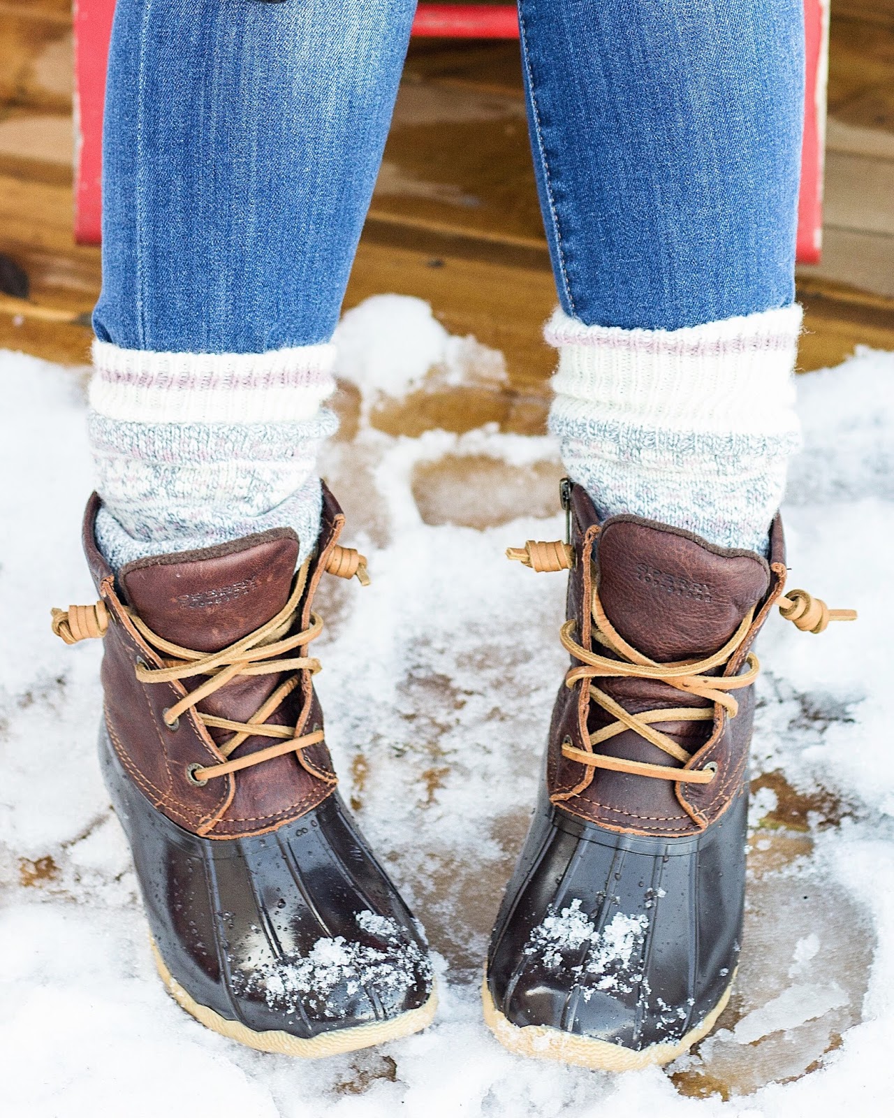 elliven studio: One Step At A Time - Sperry Saltwater Boots