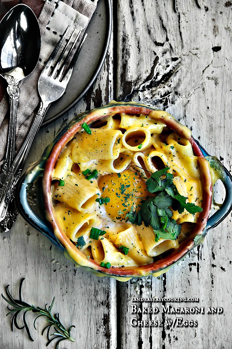 Baked Macaroni and Cheese w/Eggs Sandra's Easy Cooking