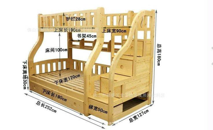 Planos de camas y literas para carpinteros | Construccion y