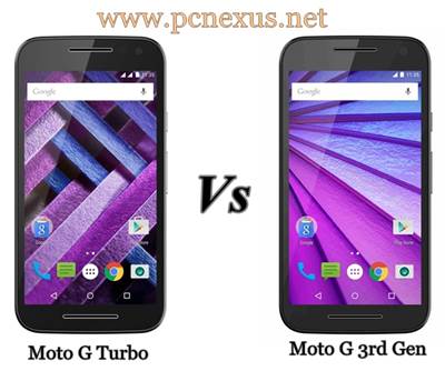 Moto G 3rd Generation vs Moto G Turbo Edition