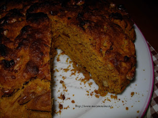 torta di zucca e noci