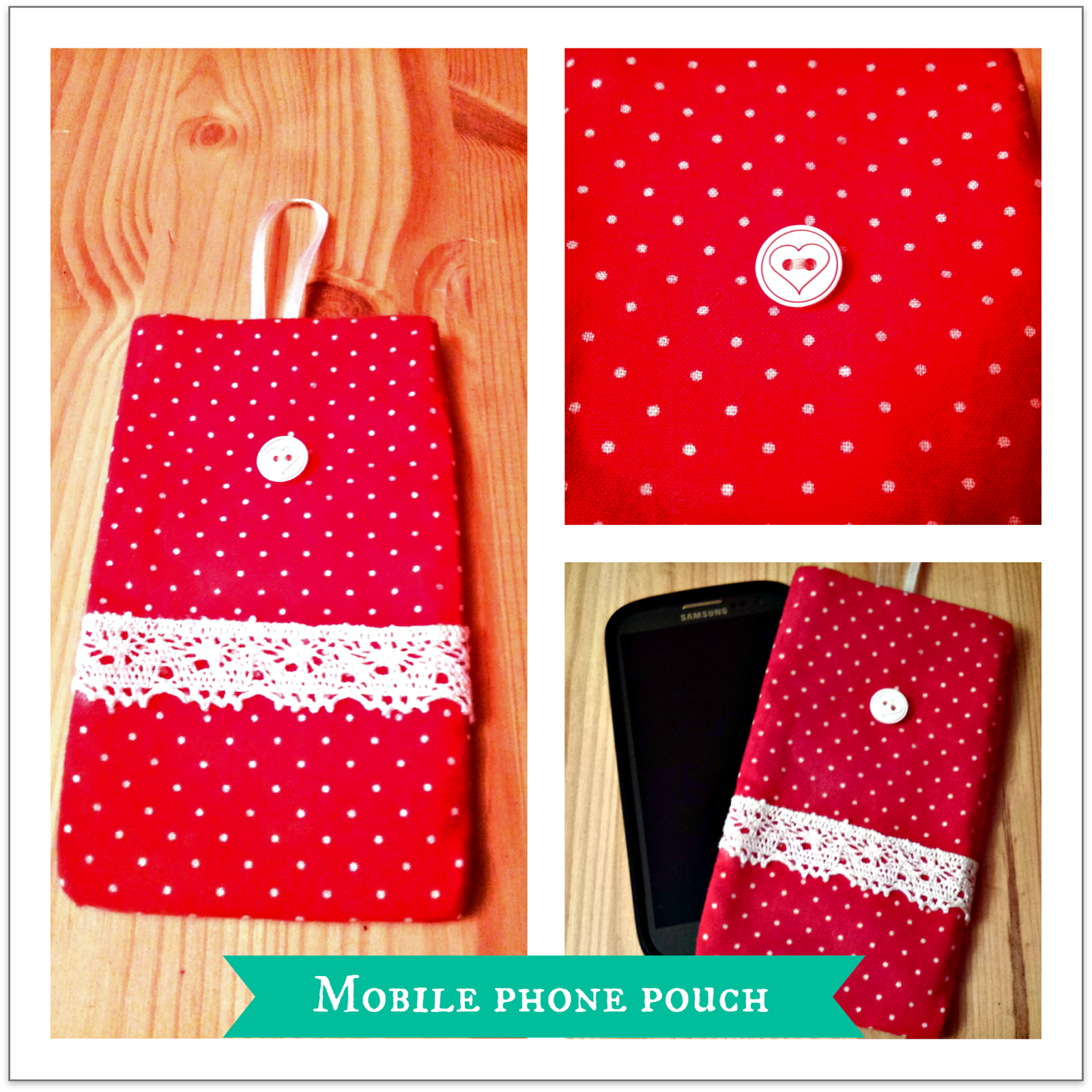  Easy mobile phone pouch