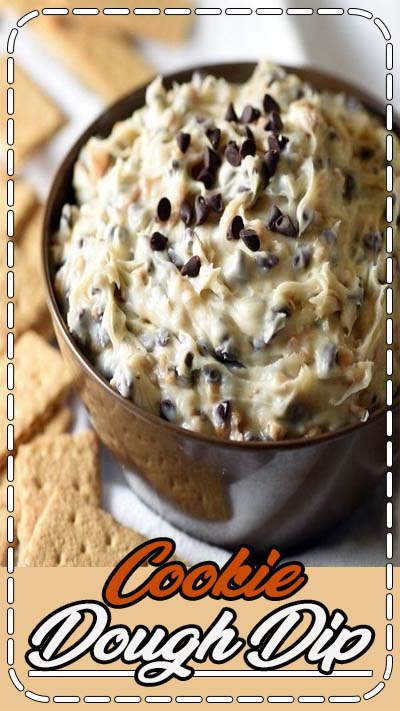 This cookie dough dip is best cold dessert appetizer, made with chocolate chips, toffee bits, and no egg. Whip up a batch in just 10 minutes!