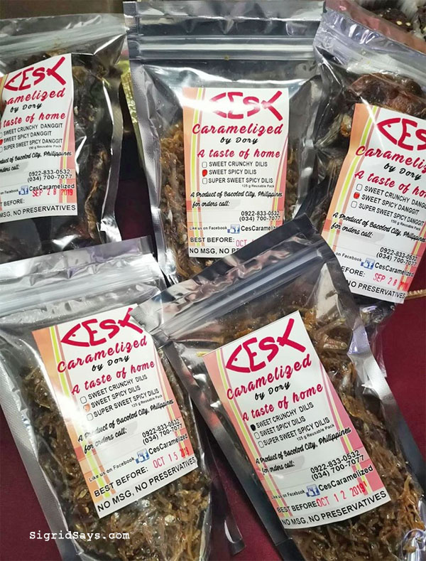 Bacolod caramelized dilis and danggit - Bacolod caramelized danggit - Ces Caramelized danggit - Ces Caramelized dilis - Bacolod pasalubong - pink vinegar - danggit breakfast meal - Bacolod blogger - food blogger - travel - vacuum pack - packaging - longer shelf life - food presentation - food packaging