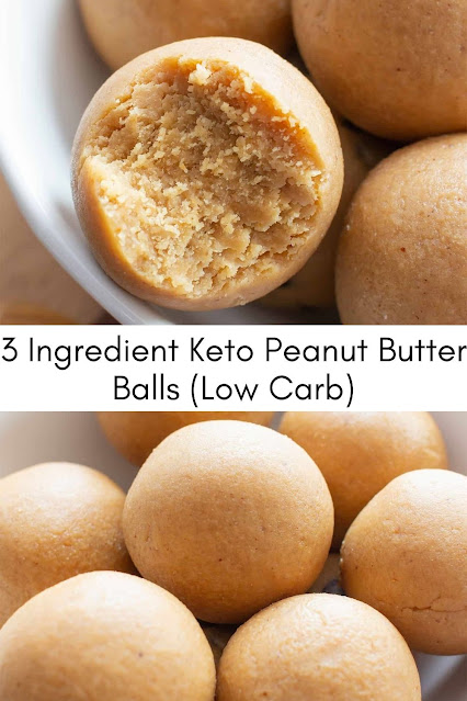3 Ingredient Keto Peanut Butter Balls (Low Carb)