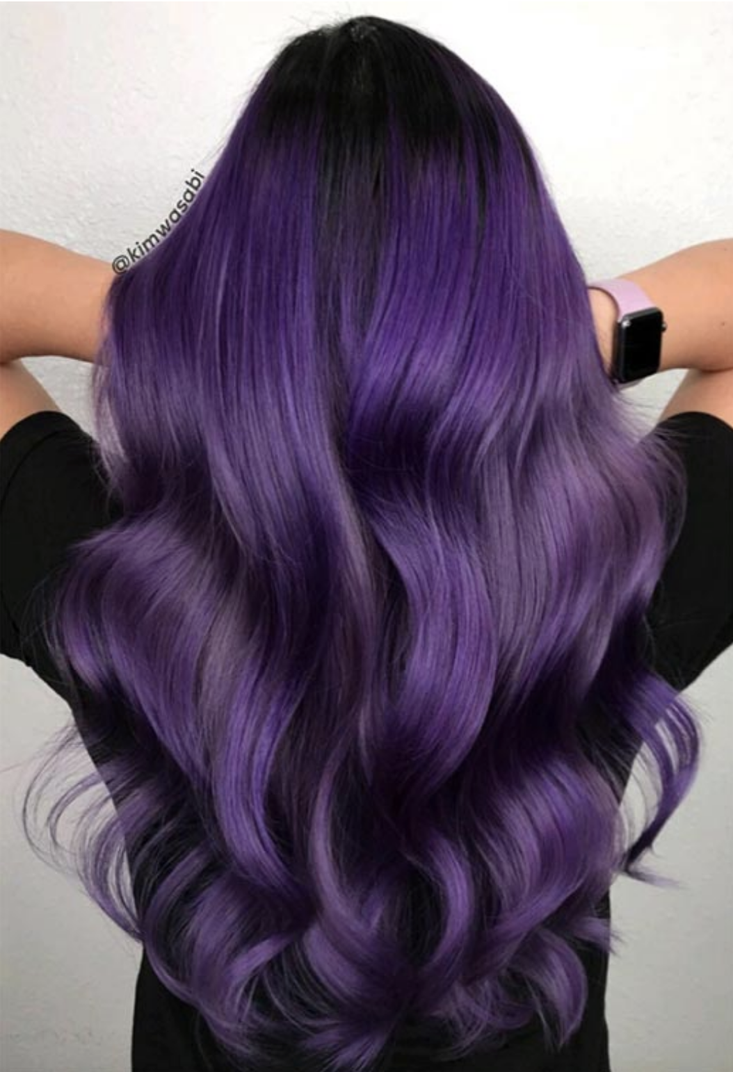 Фиолетовое окрашивание волос