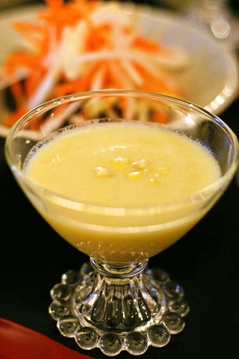 Perfectly imperfect Pureed Corn Soup Japanese Style