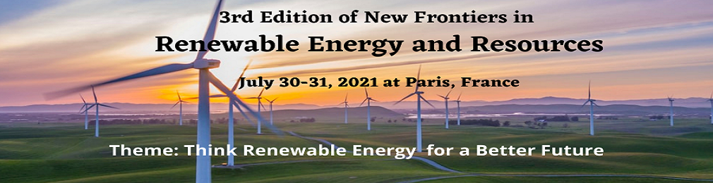 3rd Edition of New Frontiers in Renewable Energy and Resources