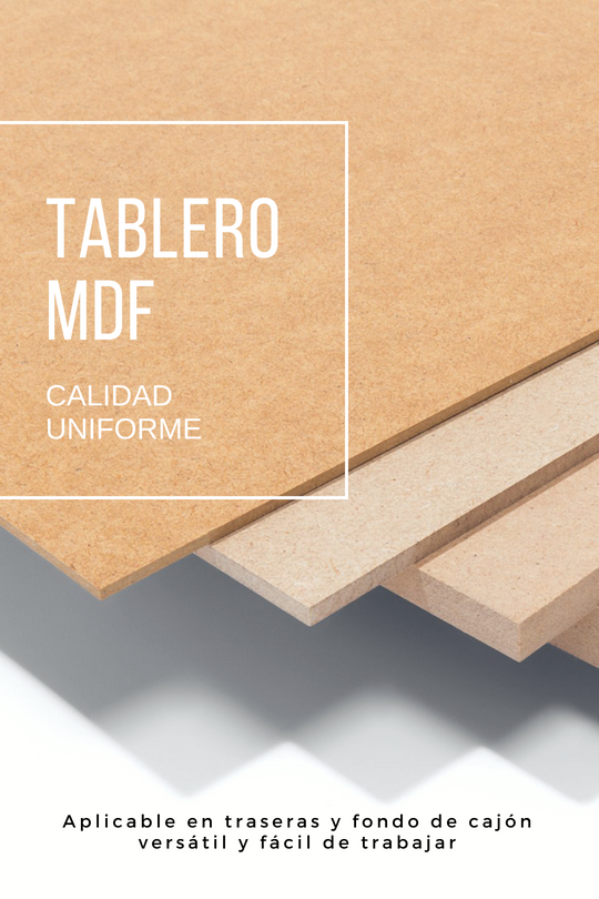 ¿Qué material usar para el fondo de cajón y trasera de mueble?