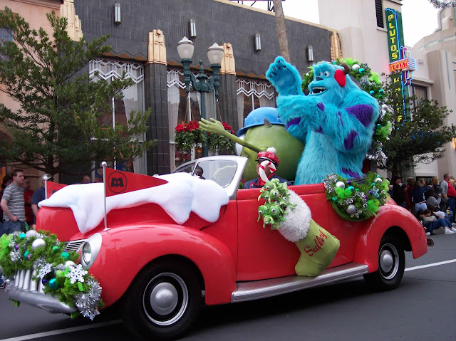 Mike and Sulley Hollywood Holiday Parade Disney's Hollywood Studios