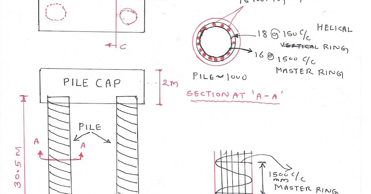 How to make bar bending schedule of pile foundation?