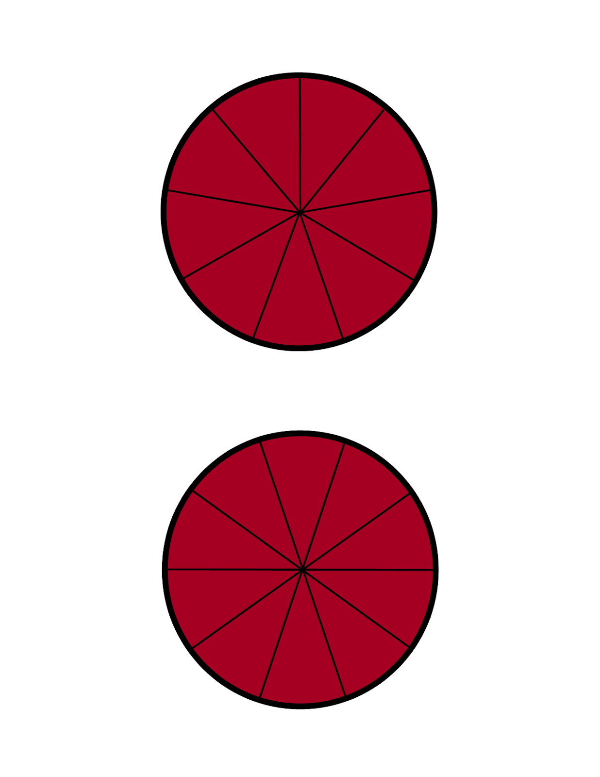 fraction-circles-printable