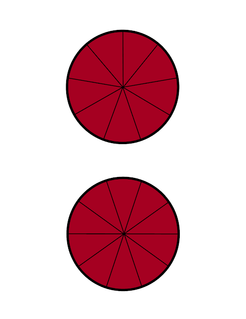 Montessori Fraction Circles in Color-Part of the Montessori-inspired Intro to Fractions Printable Pack