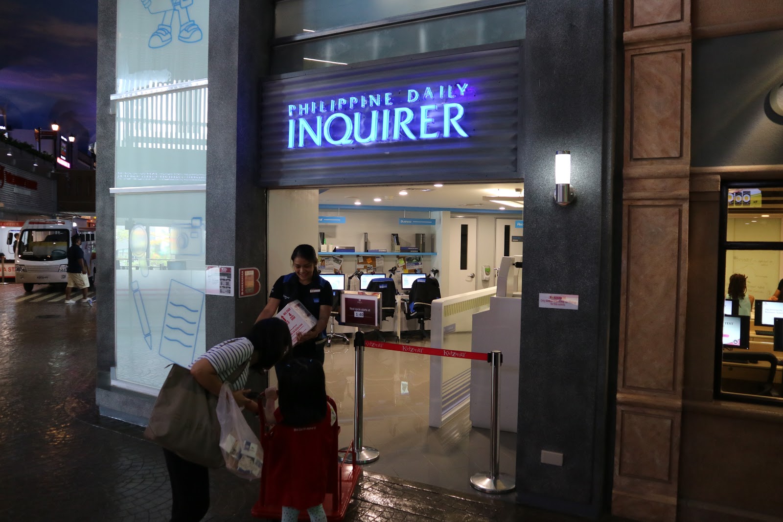 First delivery at Philippine Daily Inquirer