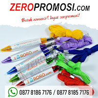 Pulpen mode Cabe pakai tali, pen cabe tali, pulpen plastik, pen insert stiker, pen promosi