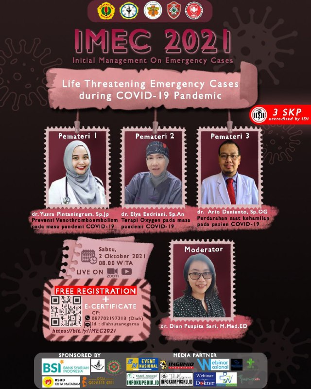 (FREE 3 SKP IDI) [Initial Management of Emergency Case (IMEC) 2021] "Emergency Cases during Covid-19 Pandemic"