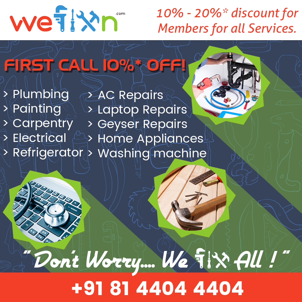 Wefixn Call us ☎ 081440 44404 or book online. Vellore Home Services for your Home Cleaning