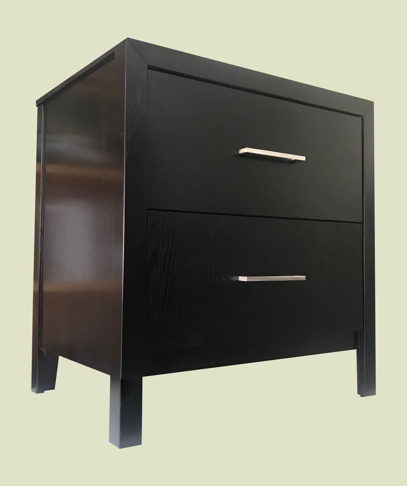 Uhuru Furniture & Collectibles Pair of Black Nightstands 125 SOLD