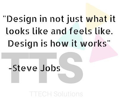 A pic showing logo of TTECH Solutions with Good Quote of Steve Jobs, Positive Quote, Good Quote Category