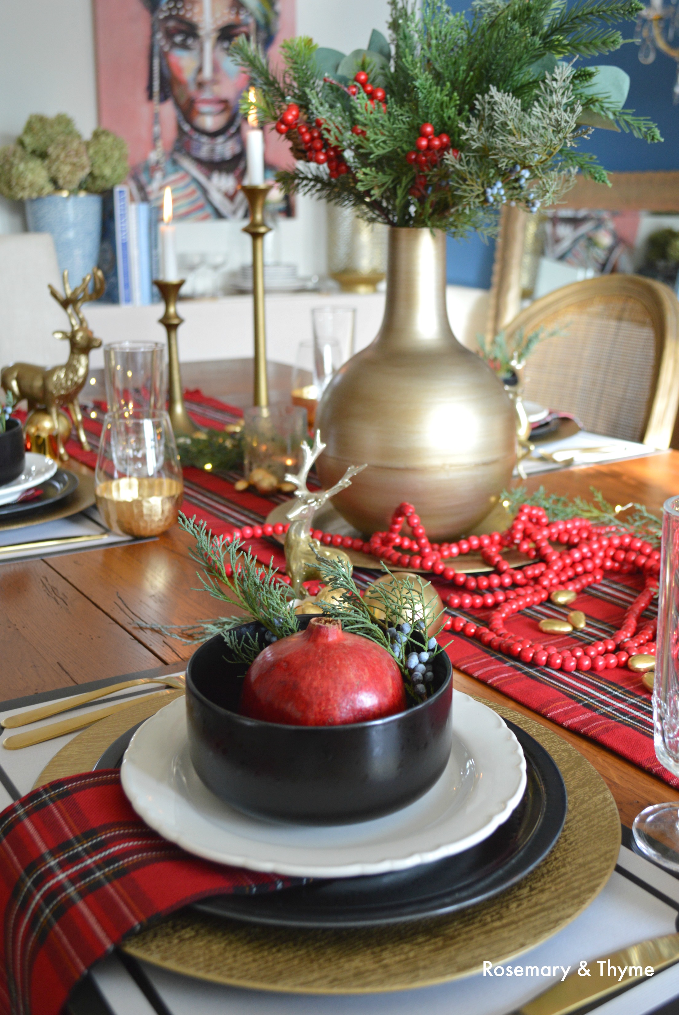 Tartan top plaid christmas