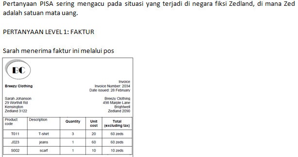 Contoh Soal Pisa Bahasa Indonesia Guru Paud